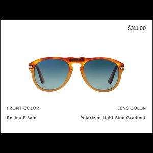 Persol classic aviator blue gradient sunglasses